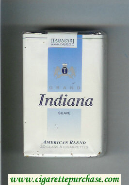 Indiana Suave Grand American Blend cigarettes soft box