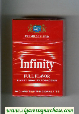 Infinity Premium Blend Full Flavor cigarettes hard box
