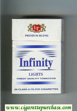 Infinity Premium Blend Lights cigarettes hard box