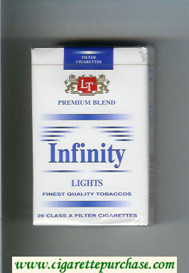 Infinity Premium Blend Lights cigarettes soft box