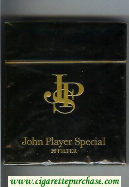 John Player Special 20 Filter 100s cigarettes wide flat hard box