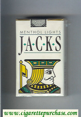 Jacks Menthol Lights cigarettes soft box