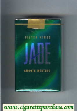 Jade Smooth Menthol Filter King cigarettes soft box