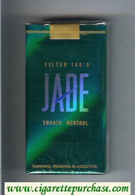 Jade Smooth Menthol Filter 100s cigarettes soft box