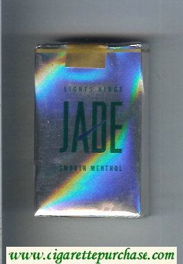 Jade Smooth Menthol Lights Kings cigarettes soft box
