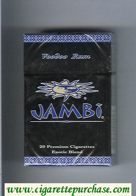 Jambi Voodoo Rum Exotic Blend cigarettes hard box