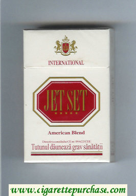 Jet Set International American Blend cigarettes hard box
