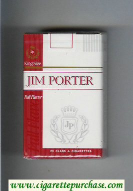 Jim Porter Full Flavor King Size cigarettes soft box