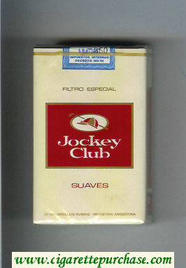 Jockey Club Suaves Filtro Especial yellow and red cigarettes soft box
