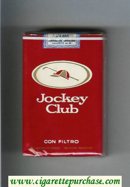 Jockey Club Con Filtro red and white cigarettes soft box