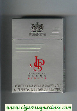 John Player Special American Blend Lights grey red cigarettes hard box