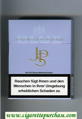 John Player Special Blue American Blend light blue 24s cigarettes hard box