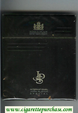 John Player Special International 100s cigarettes wide flat hard box