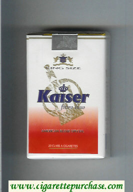 Kaiser Filtro Luxo American Blend Special white and red cigarettes soft box