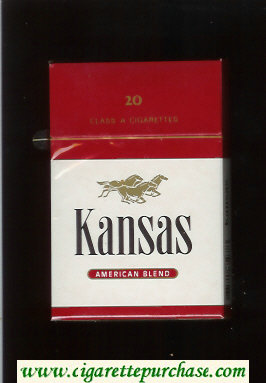 Kansas American Blend cigarettes hard box