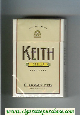 Keith Mild Charcoal Filters cigarettes hard box