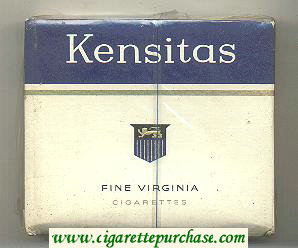 Kensitas Fine Virginia cigarettes hard box