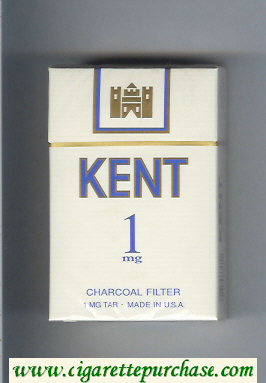 Kent 1 mg Charcoal Filter cigarettes hard box