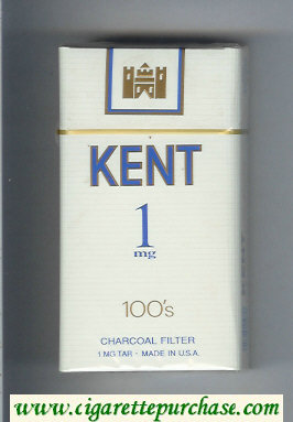 Kent 1 mg Charcoal Filter 100s cigarettes hard box