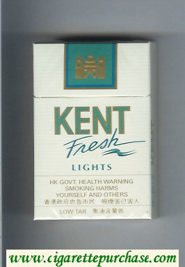 Kent Fresh Lights cigarettes hard box
