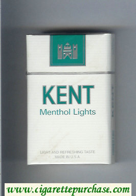 Kent Menthol Lights cigarettes hard box