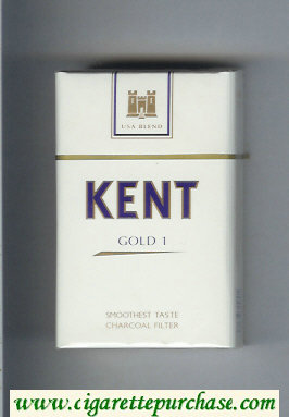 Kent USA Blend Gold 1 Smoshest Taste Charcoal Filter cigarettes hard box