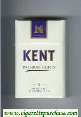 Kent USA Blend Premium Lights 8 Legkij Vkus T Charcoal Filter cigarettes hard box