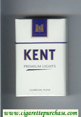 Kent USA Blend Premium Lights Charcoal Filter cigarettes hard box
