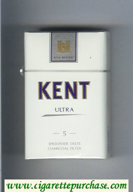 Kent USA Blend Ultra 5 Smoosher Taste Charcoal Filter cigarettes hard box