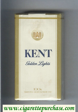 Kent Golden Lights 100s cigarettes soft box