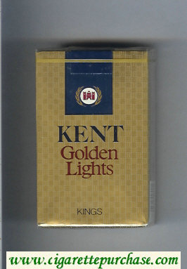 Kent Golden Lights kings cigarettes soft box