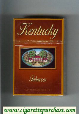 Kentucky Tobaccos American Blend cigarettes hard box
