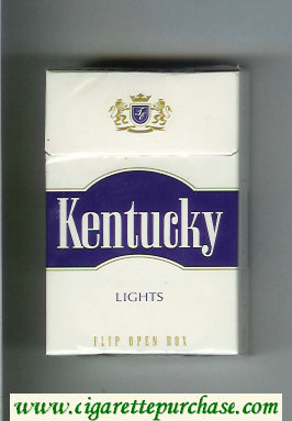 Kentucky Lights cigarettes hard box