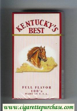 Kentucky's Best Full Flavor 100s cigarettes hard box