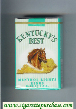 Kentucky's Best Menthol Lights Kings cigarettes soft box