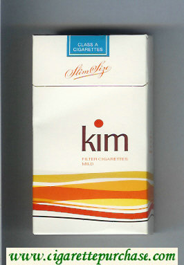 Kim Mild 100s cigarettes hard box