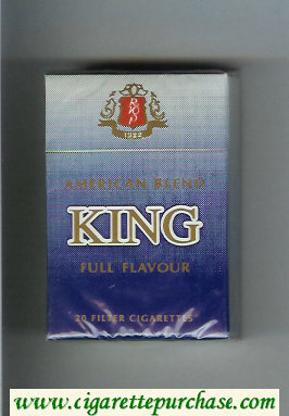 King American Blend Full Flavor cigarettes hard box