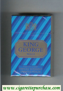 King George Mild cigarettes hard box