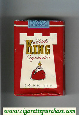King Little cigarettes Cork Tip soft box