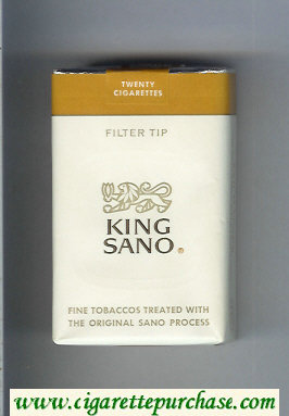 King Sano Filter Tip cigarettes soft box
