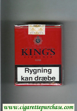 King's Virginia Filter red cigarettes soft box