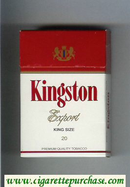 Kingston Export cigarettes hard box