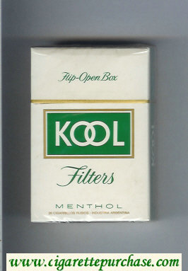 Kool Menthol Filter cigarettes hard box