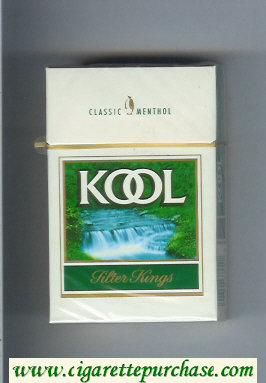 Kool Classic Menthol Filter Kings cigarettes hard box