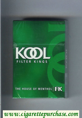 Kool Filter Kings The House of Menthol cigarettes hard box