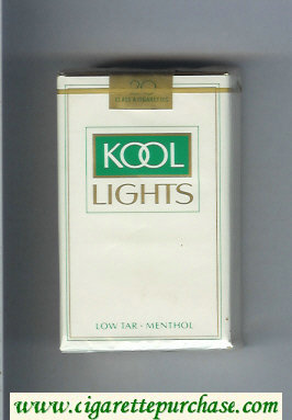 Kool Lights Menthol cigarettes soft box