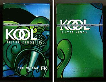 Kool cigarettes Filter Kings True Menthol hard box