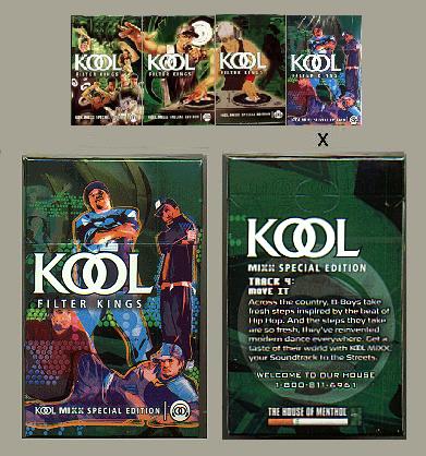 Kool MIXX Filter Kings Special Edition Celebrate the Soundtrack to the Streets cigarettes hard box