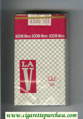 La V 100s cigarettes soft box