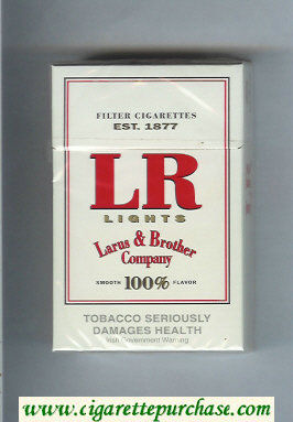 LR Lights cigarettes hard box